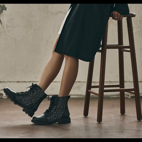 SOREL LENNOX LACE COZY WP BLACK BOOT Size: 8 - Picture 11 of 14